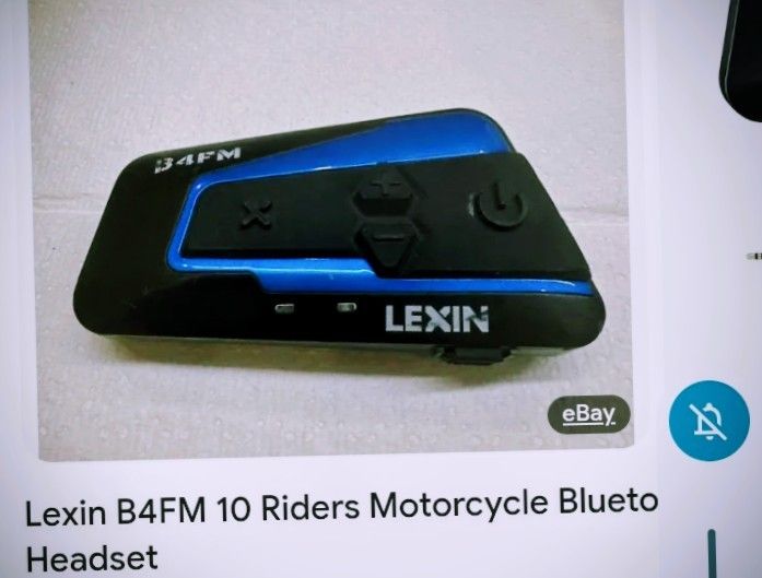 Lexin B4FM Bluetooth Motorcycle Headset