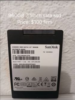 2.5 inch SSD Different sizes - Check pics for prices