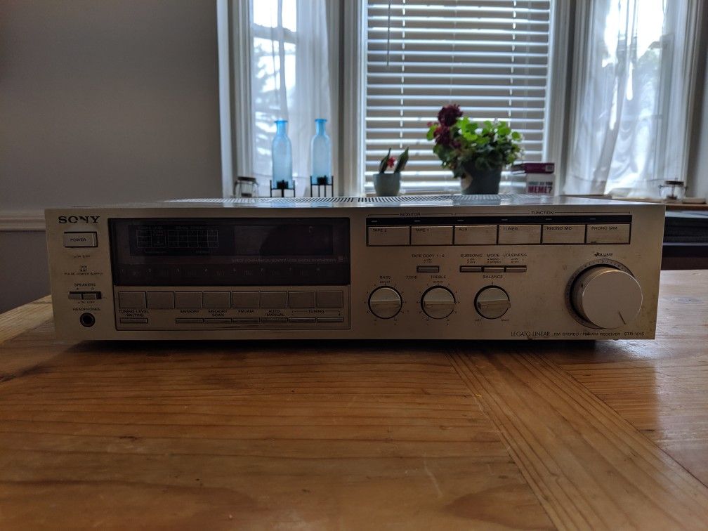 Vintage Stereo Receiver and Tape Deck