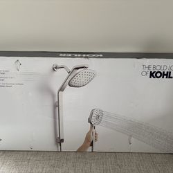 Showering Rail Combo/ Brushed Nickel