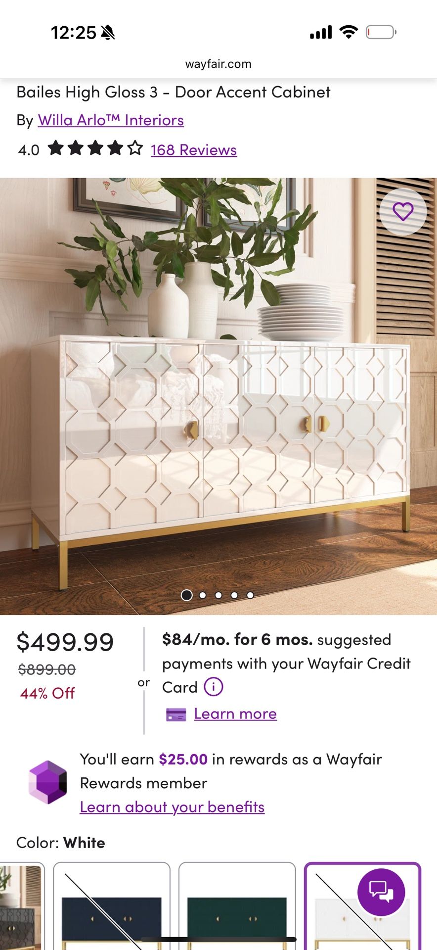 Bailes High Gloss 3 - Door Accent Cabinet