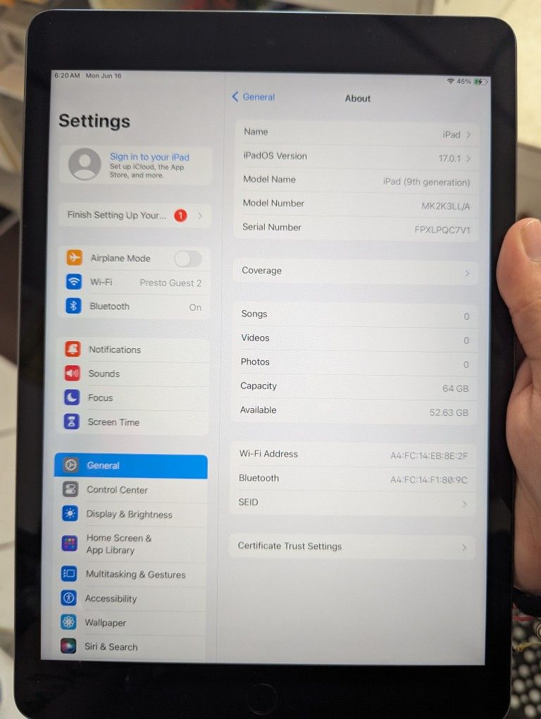 Apple iPad 9th Gen