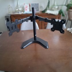 WALI Dual Monitor Stand For Desk up to 27" (30"x16")