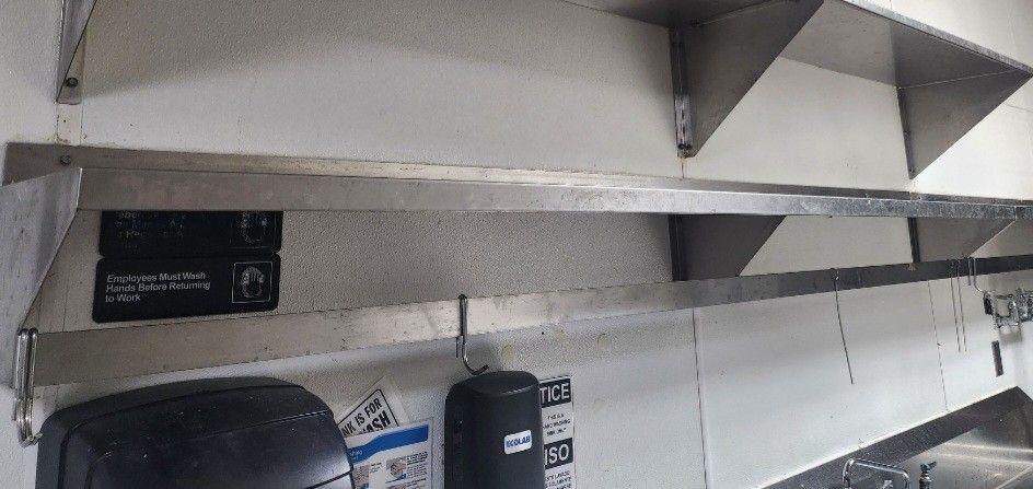 Stainless Steel Wall Mount Shelf Commercial Restaurant Food Service