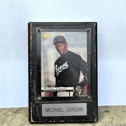 Michael Jordan Vintage Sports Plaque and Card
