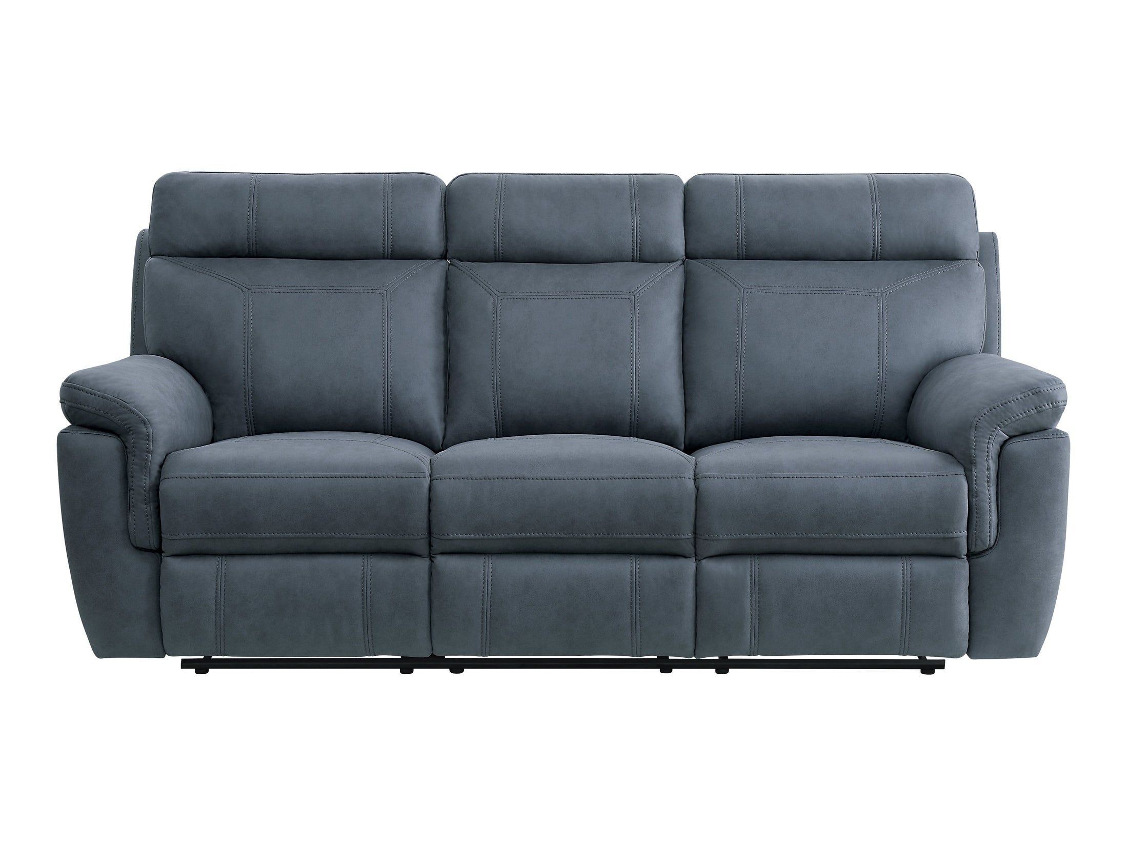 Clifton Blue Double Reclining Sofa