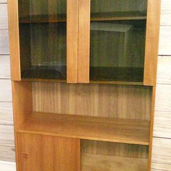 Danish - MC Teak Wood Cabinet with Adjustable Shelves - Delivered