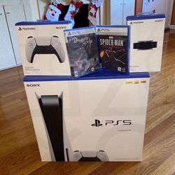 Sony Disk 1TB Console Bundle With Two Games Extra Controller And More 