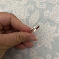Real 925 Sterling Silver Simple Wedding Band Size 11