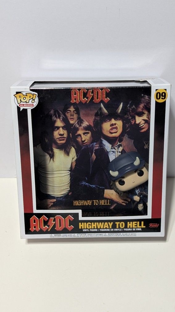 Funko Pop Albums AC DC Highway to Hell Number 09 Vinyl Figure Display Boxed