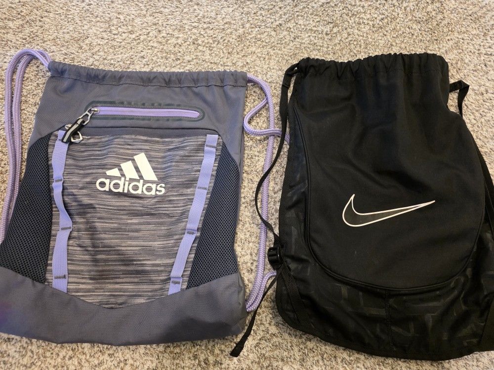 2 Drawstring Backpacks
