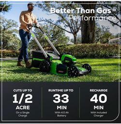 Greenworks Lawn Mower 60V 21”
