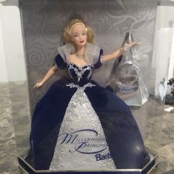Barbies millennium princess Barbie doll and happy holidays Barbie special edition