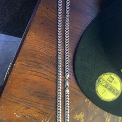925 silver (7mm 26 inch) cuban link chain