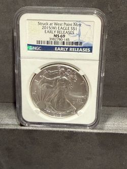 2105 W Early releases MS 69 Silver Eagle