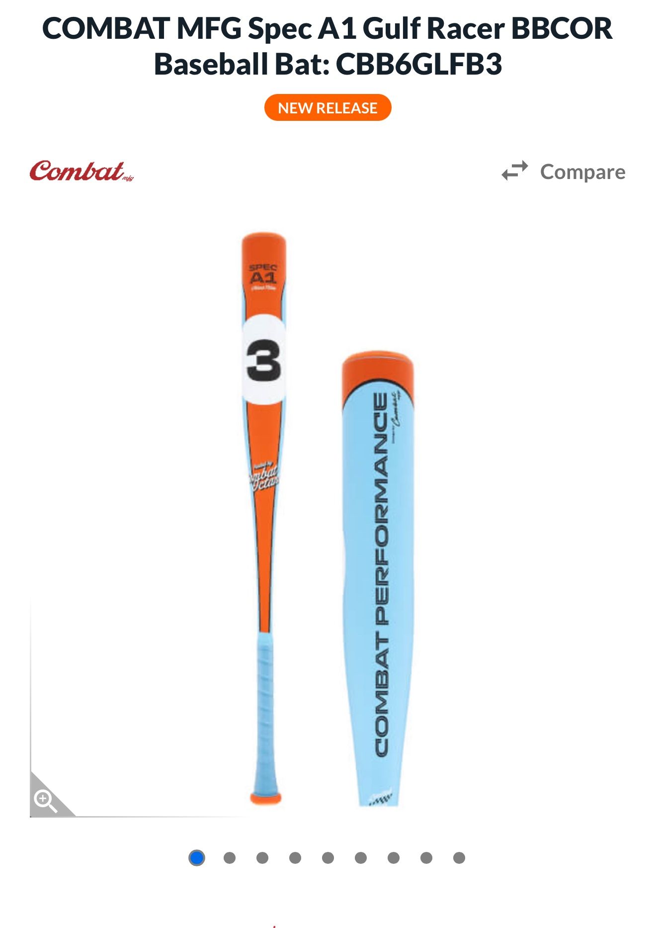 New Combat Baseball Bat 33-3 