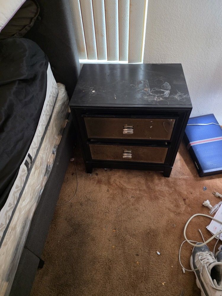 Mirrored Nightstand (2)