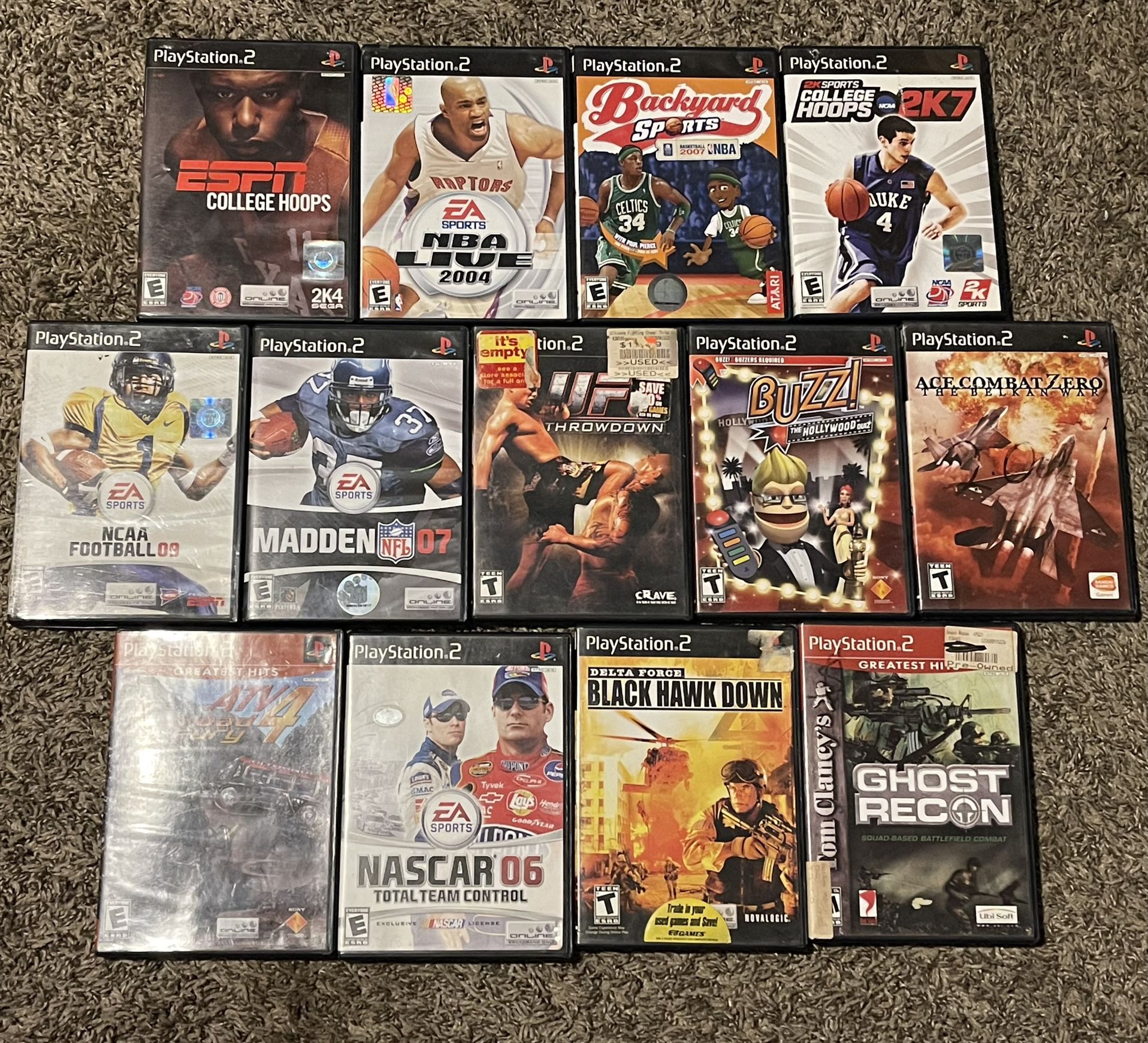 PS2 Games $3 each