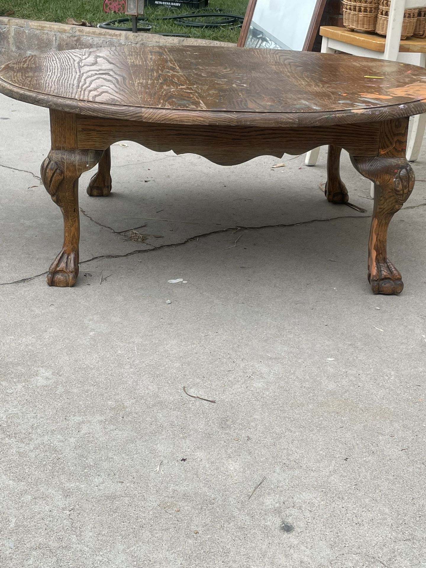 Antique Oak Coffee Table