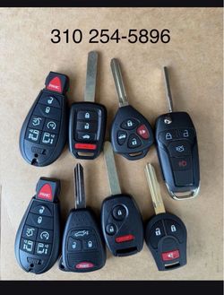 Controles y llaves para carros keys fobs remotes cut and programmed