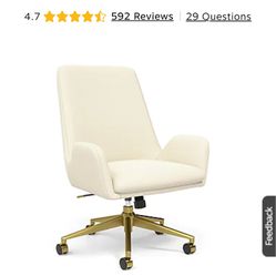 Beige Office Desk Chair