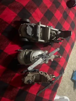 Vintage Military Toy Vehicle Lot - Jeep and Helicopters