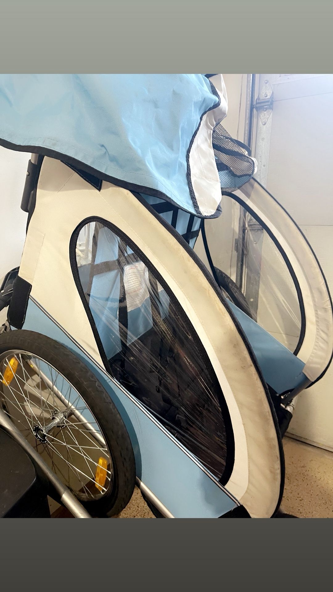 single tow behind bike trailer