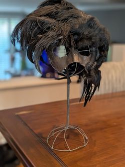 Black Crow Raven Feather Masquerade Costume Mask
