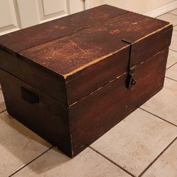 Old Wooden Storage Locker Box
