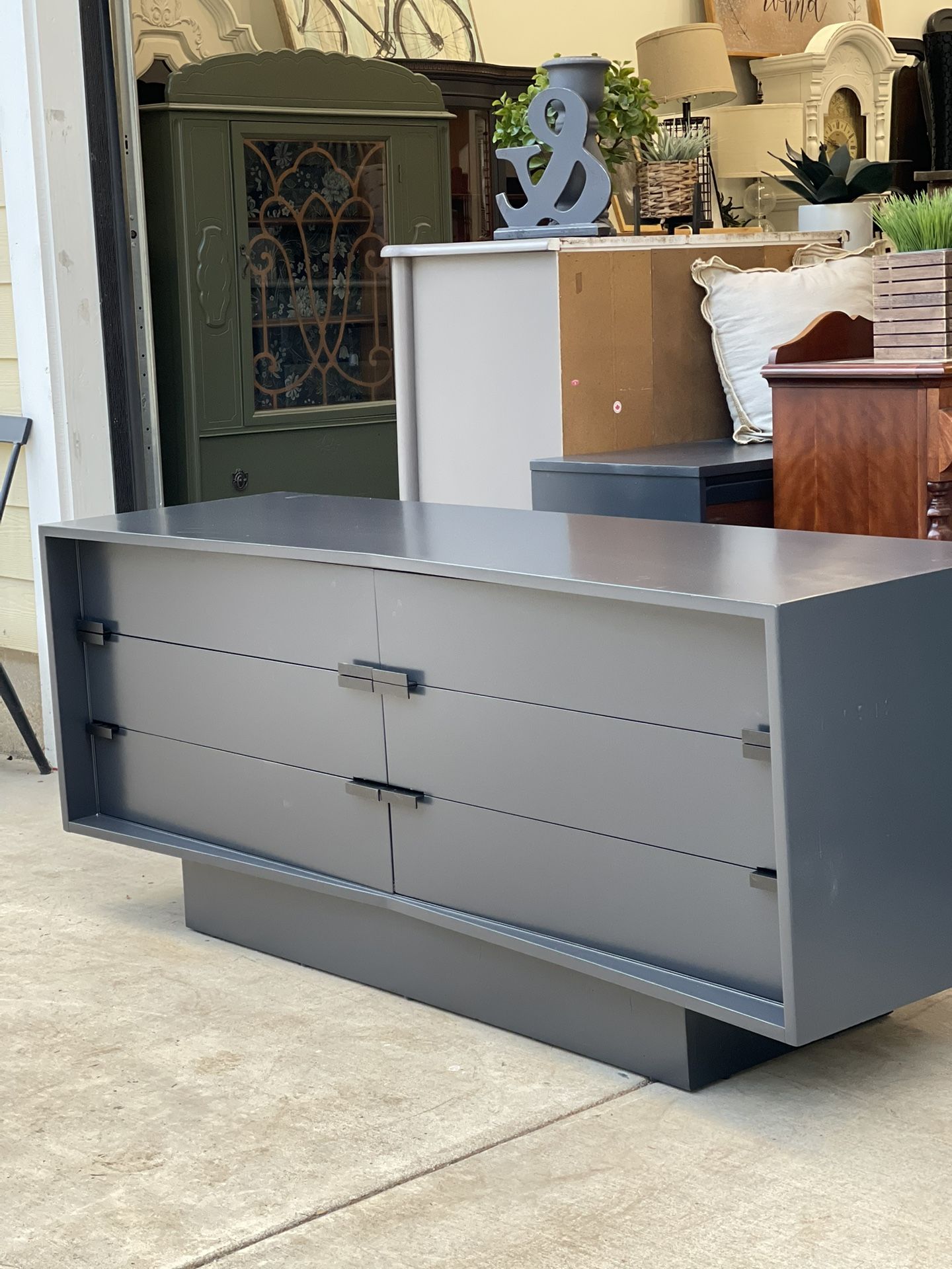Original Mid-Century Modern Dresser Solid Wood