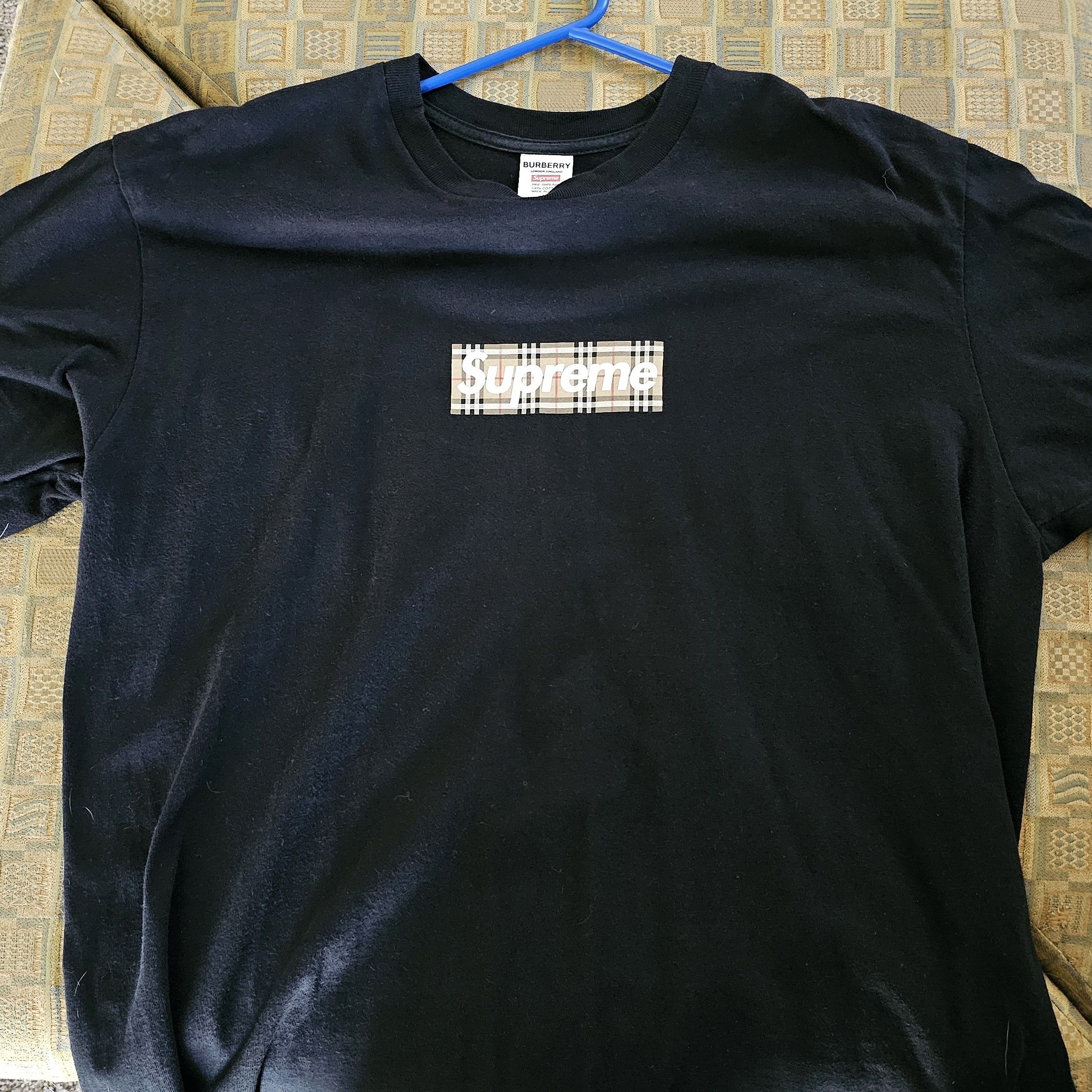 Supreme Burberry Box Logo shirt L