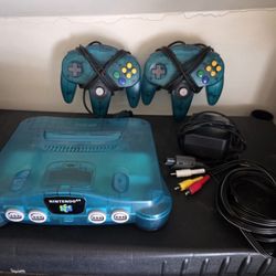 Ice Blue N64 System