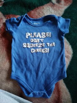 0/3 month baby boy onesie
