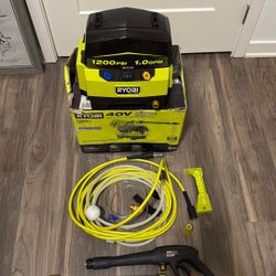 RYOBI 40V 1200 PSI 1.0 GPM Cordless Electric Cold Water Pressure Washer (Tool Only)