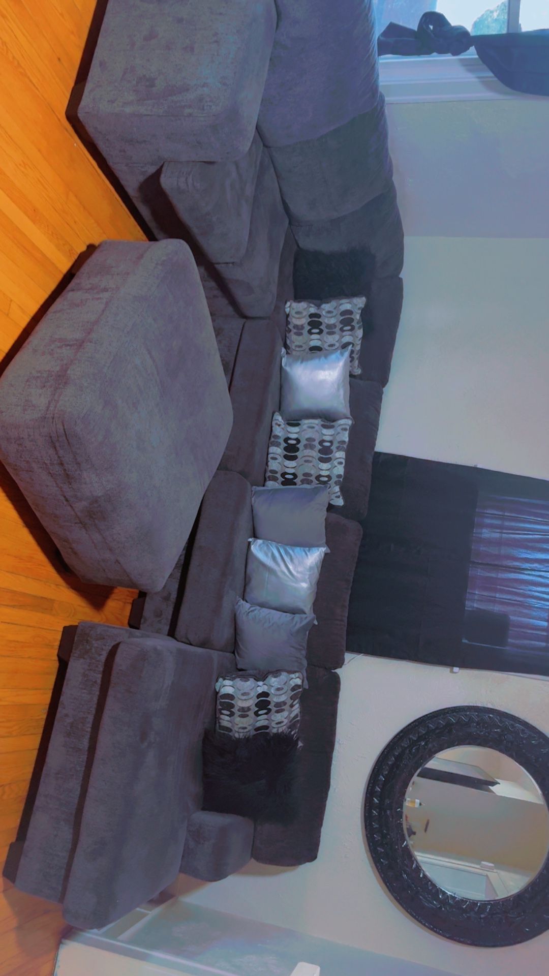 Grey Sectional Still New 1200