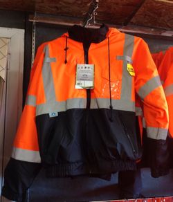 Class 3 High Visibility Safety Jacket with Removable Fleece