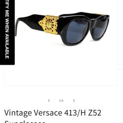 Vintage Versace 413/H Z52 Sunglasses