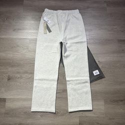 Fear of God Essentials Sweats Light Oatmeal XS and XXL Uncuffed Relax Fit New