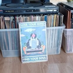 Record Collection: Vintage Technics SL-L20 Turntable + Large Vinyl Record Collection (100+ LPs)