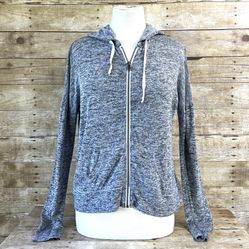 Hollister Size Medium Gray Zipper Hoodie