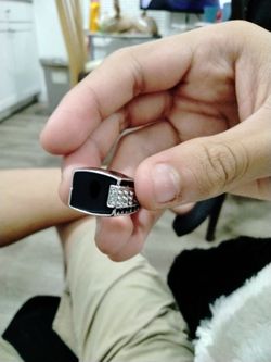 Block Ruby Ring Silver