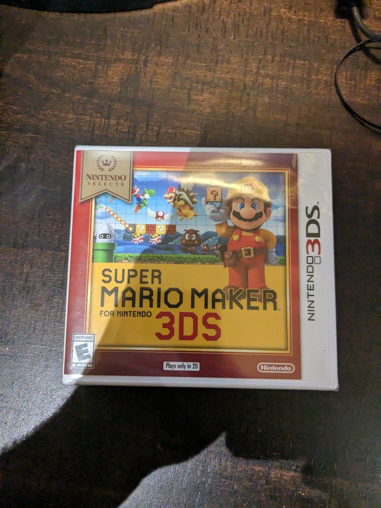 Super Mario Maker 3DS New Sealed