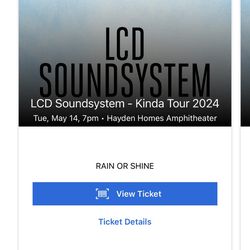 LCD Soundsystem Tickets On May 14th At Hayden homes amphitheater 