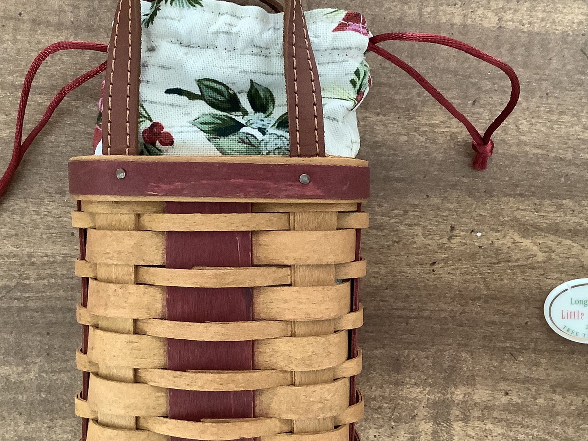 Longaberger Miniature Tree Trimming Basket