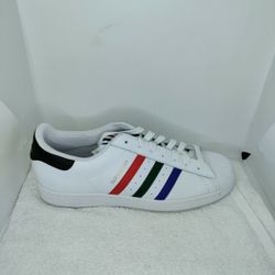 New Adidas Men s Size 11.5 Superstar White Red Green Blue Shoes IF7821 for Sale in Kaufman TX OfferUp