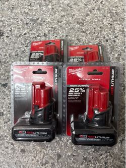 Milwaukee M12 High Output XC5.0 5.0Ah Battery NEW Genuine