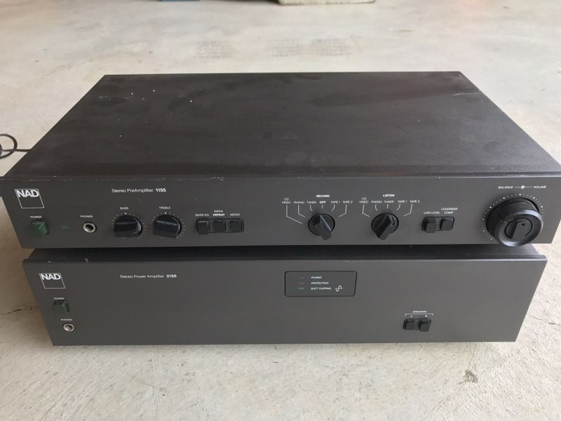 NAD 1155 Pre-Amp & NAD 2155 Power Amp