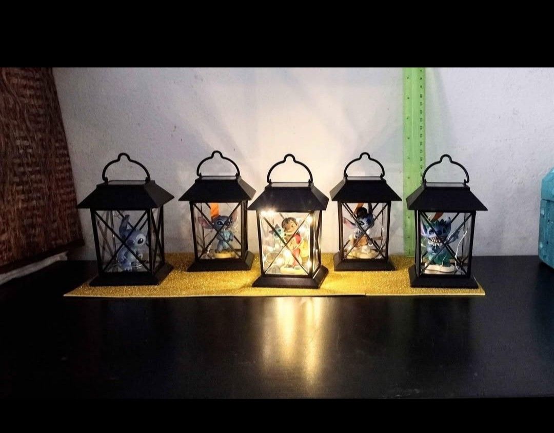 Disney Stitch Minis Linternas Solar / Lilo And Stitch EACH $8