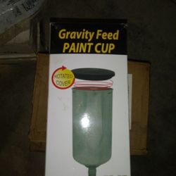 Gravity feed paint cup