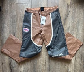 Jordan Travis Scott Cactus Jack Womens Leather Pants size 8